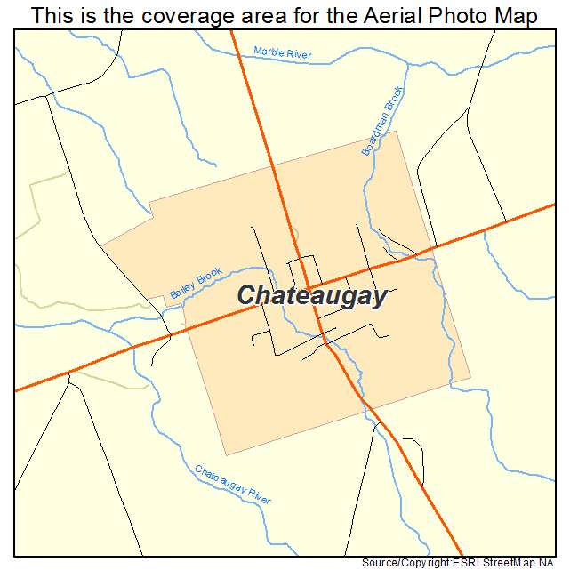 Chateaugay, NY location map 