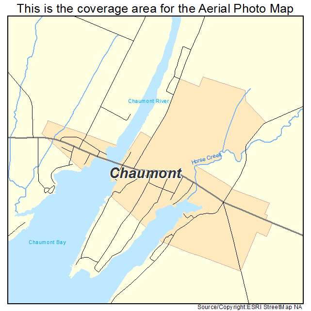 Chaumont, NY location map 