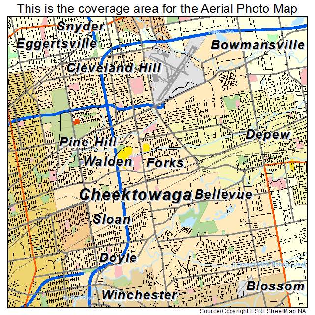 Cheektowaga, NY location map 