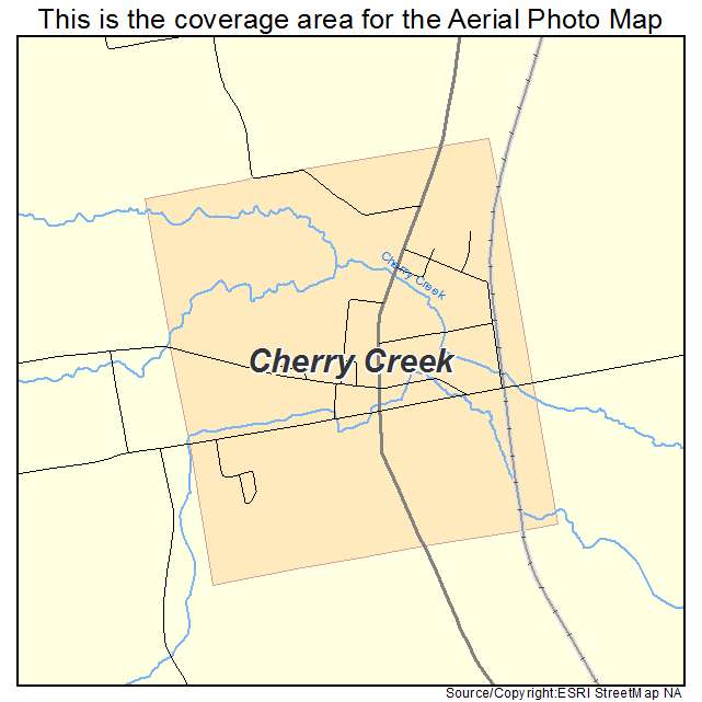 Cherry Creek, NY location map 