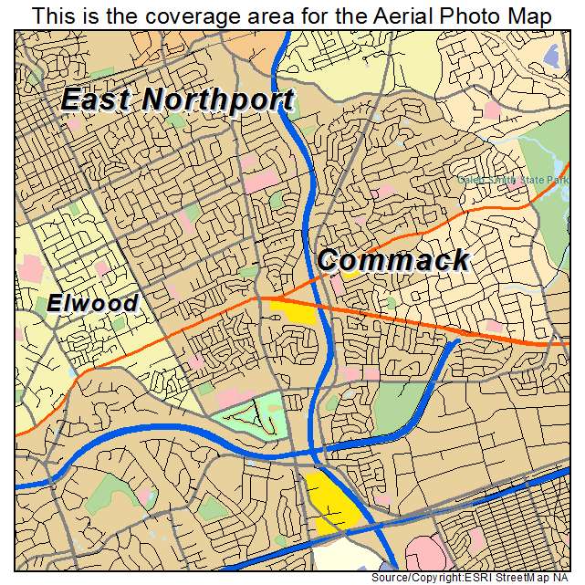 Commack, NY location map 