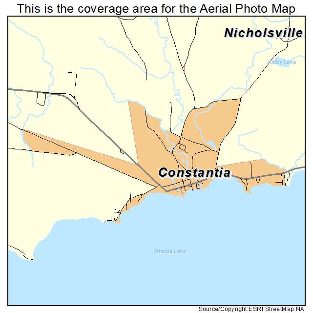 Constantia, NY location map 