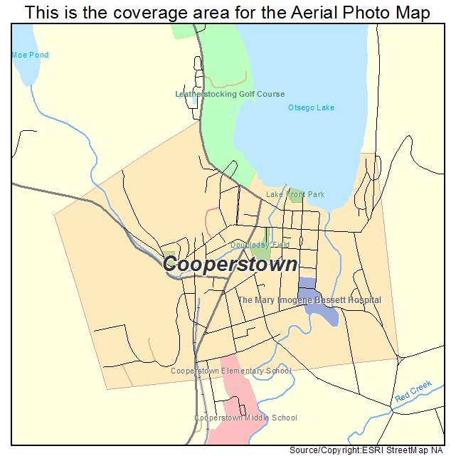 Cooperstown, NY location map 