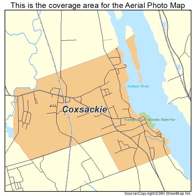 Coxsackie, NY location map 