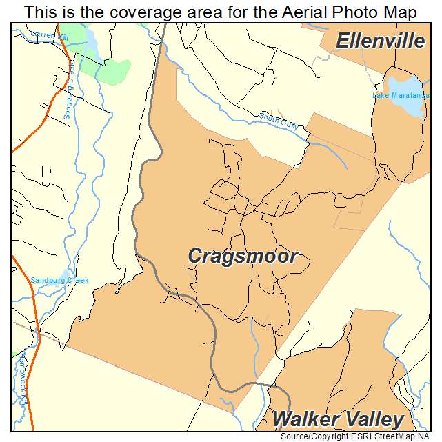 Cragsmoor, NY location map 