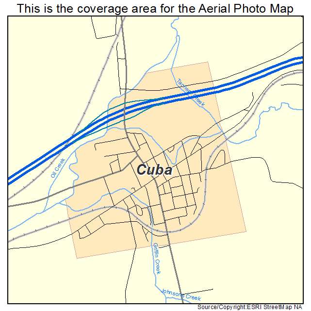 Cuba, NY location map 