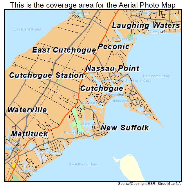 Cutchogue, NY location map 