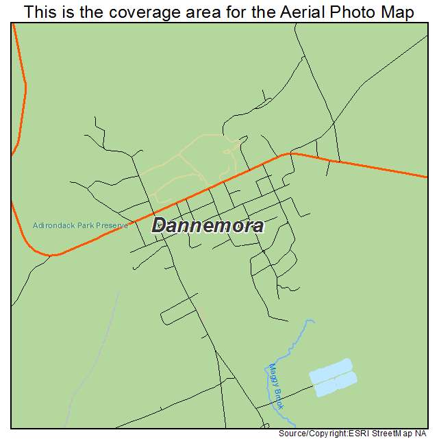 Dannemora, NY location map 