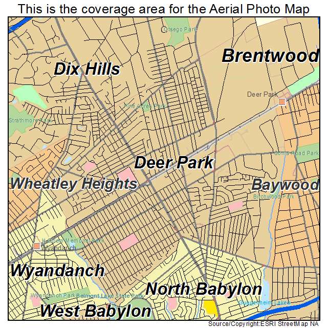 Deer Park, NY location map 