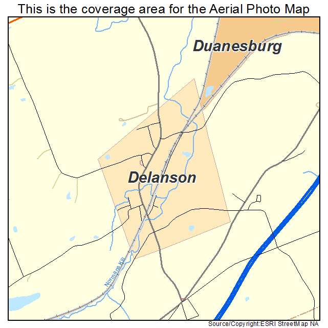 Delanson, NY location map 