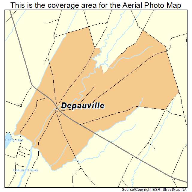 Depauville, NY location map 