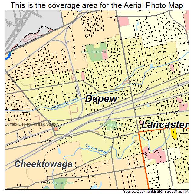 Depew, NY location map 
