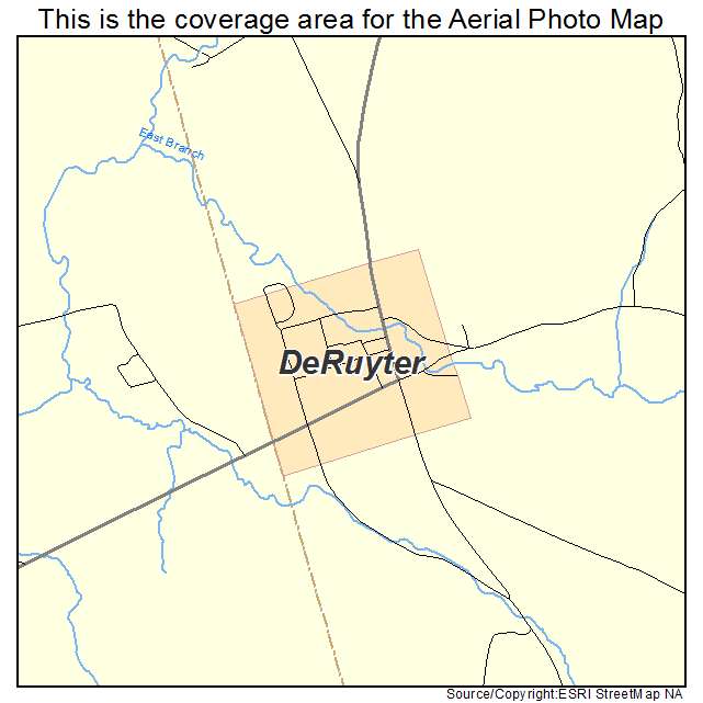 DeRuyter, NY location map 