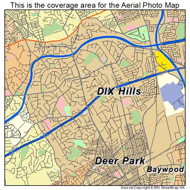 Dix Hills, NY location map 