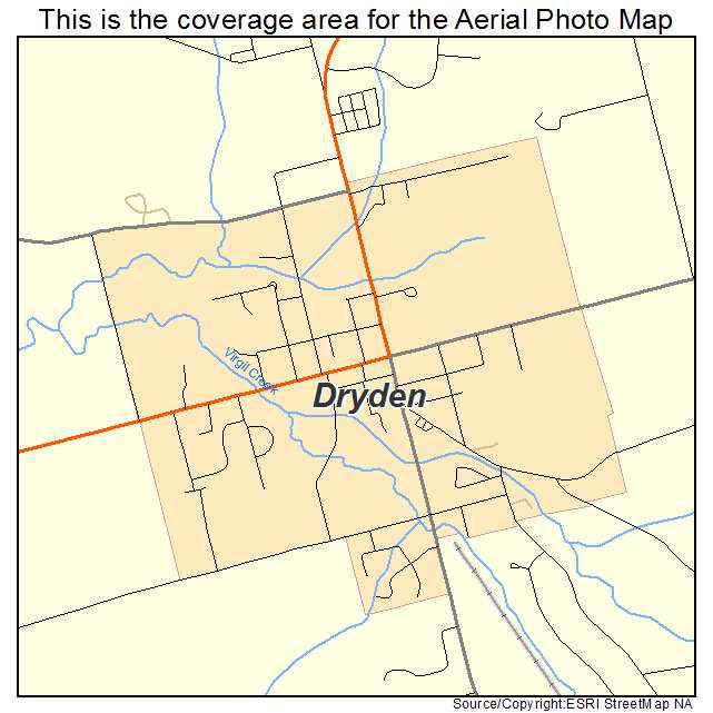 Dryden, NY location map 