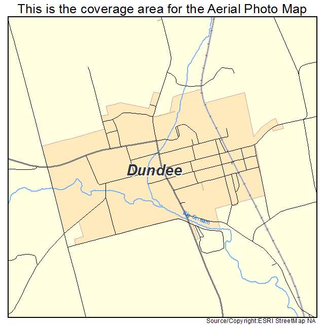 Dundee, NY location map 