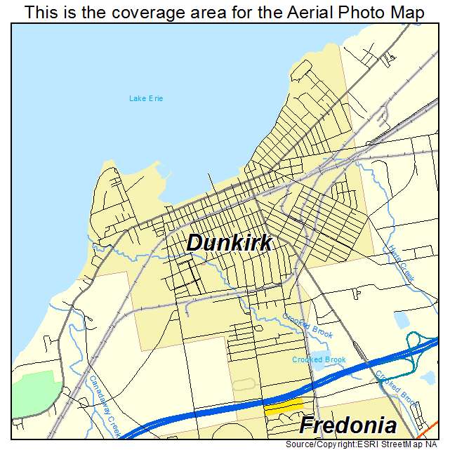 Dunkirk, NY location map 