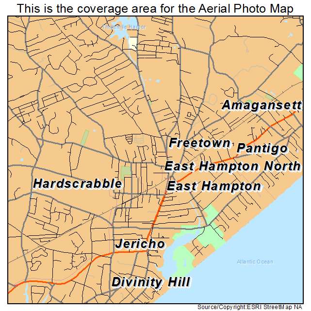 East Hampton North, NY location map 