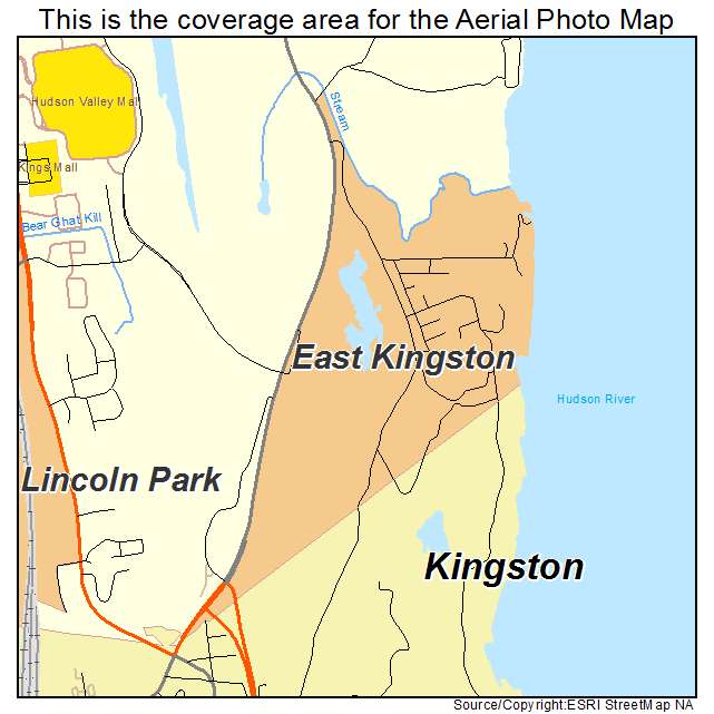East Kingston, NY location map 