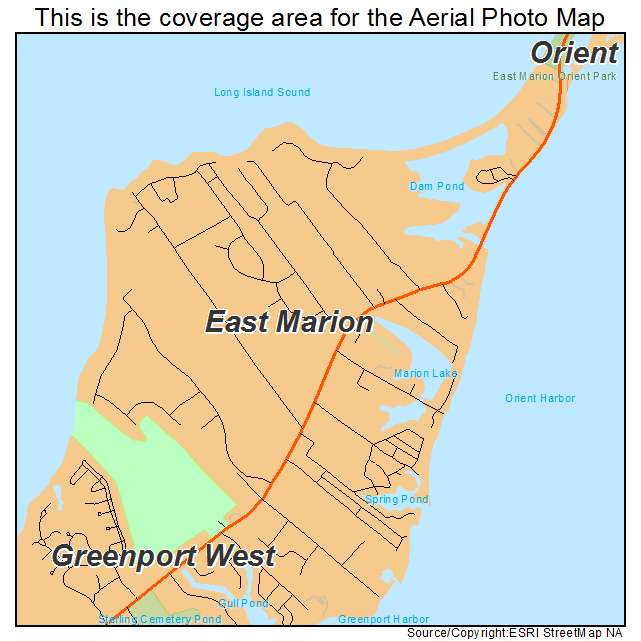 East Marion, NY location map 