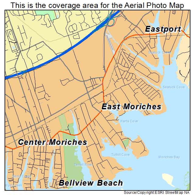 East Moriches, NY location map 