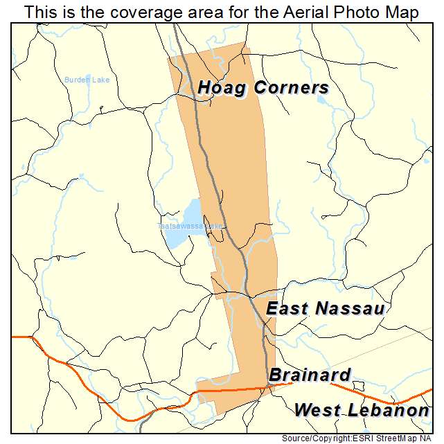 East Nassau, NY location map 