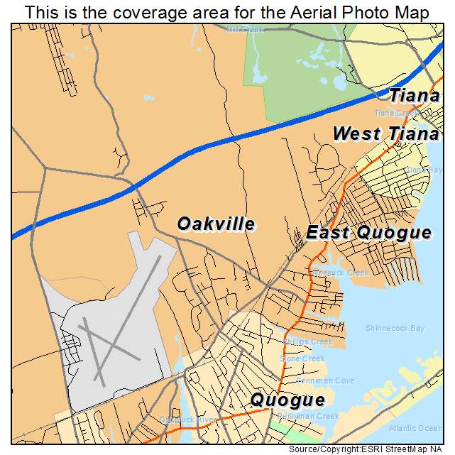 East Quogue, NY location map 