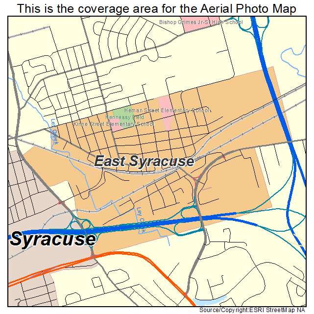 East Syracuse, NY location map 