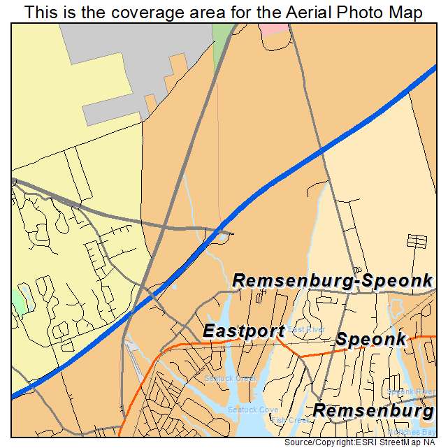 Eastport, NY location map 
