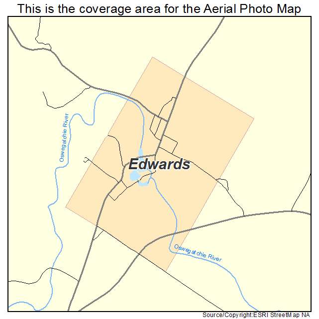 Edwards, NY location map 