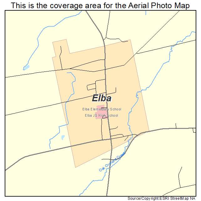 Elba, NY location map 