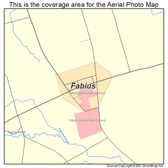 Fabius, NY location map 