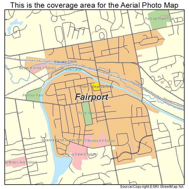Fairport, NY location map 