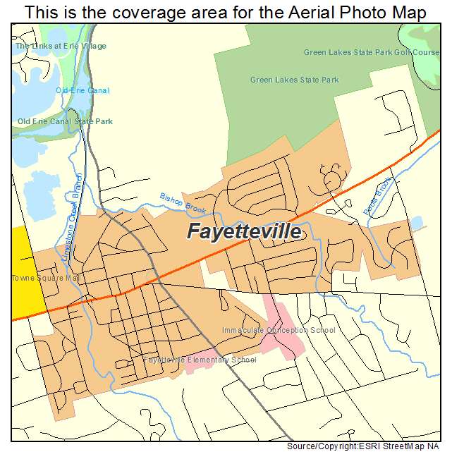 Fayetteville, NY location map 