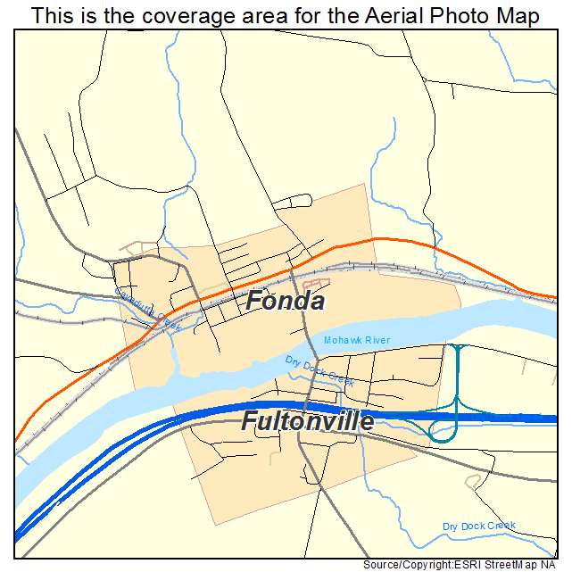 Fonda, NY location map 