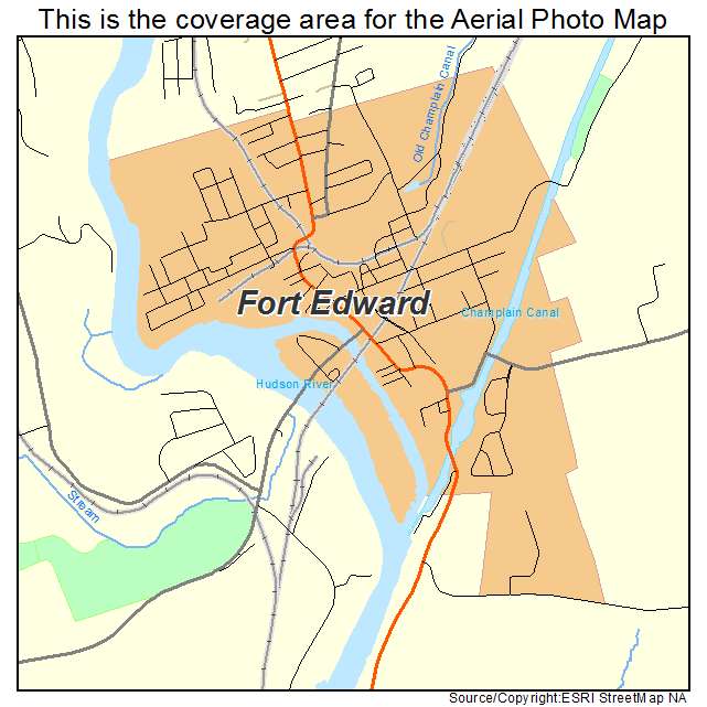Fort Edward, NY location map 