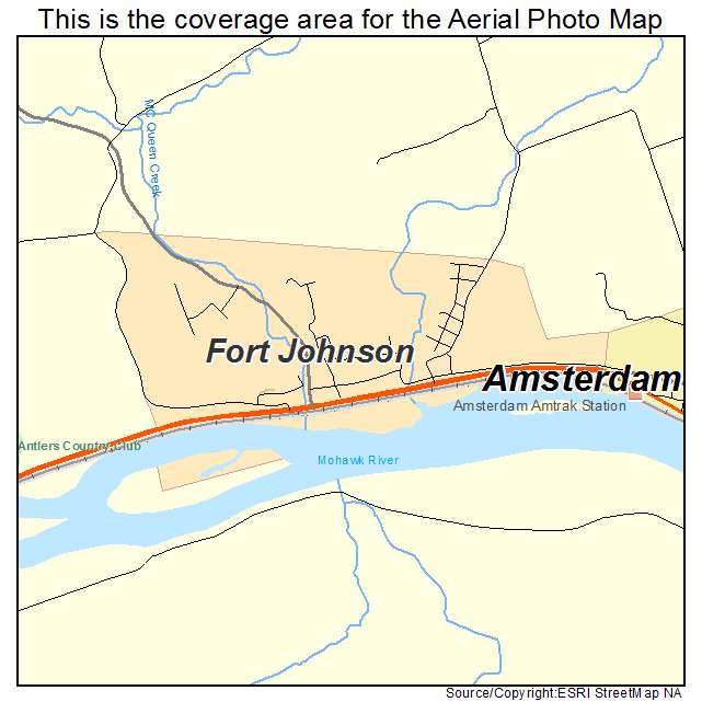 Fort Johnson, NY location map 