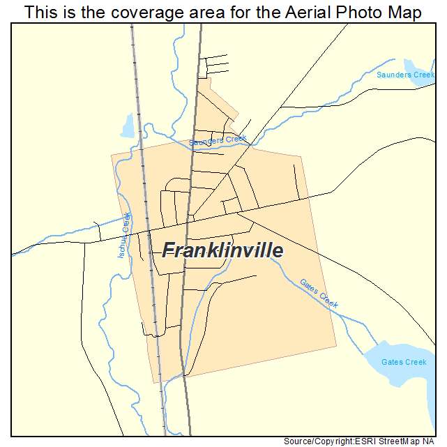 Franklinville, NY location map 