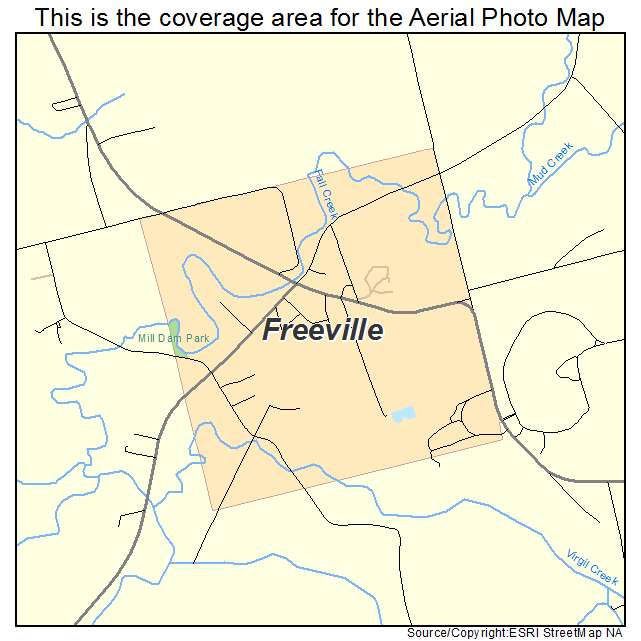 Freeville, NY location map 