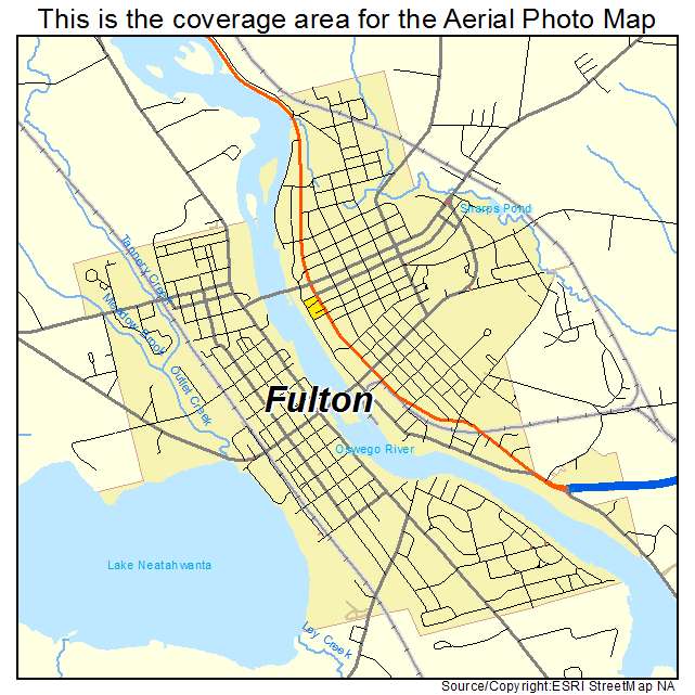 Fulton, NY location map 