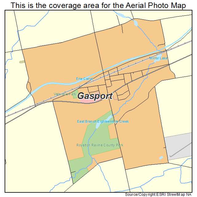 Gasport, NY location map 