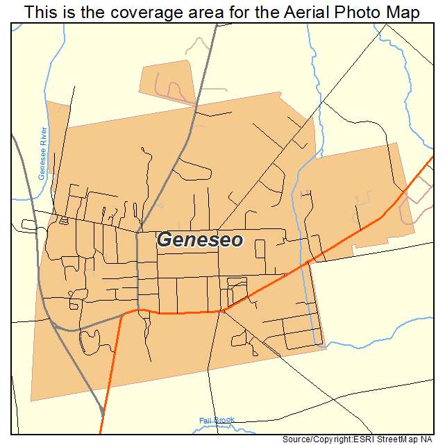 Geneseo, NY location map 