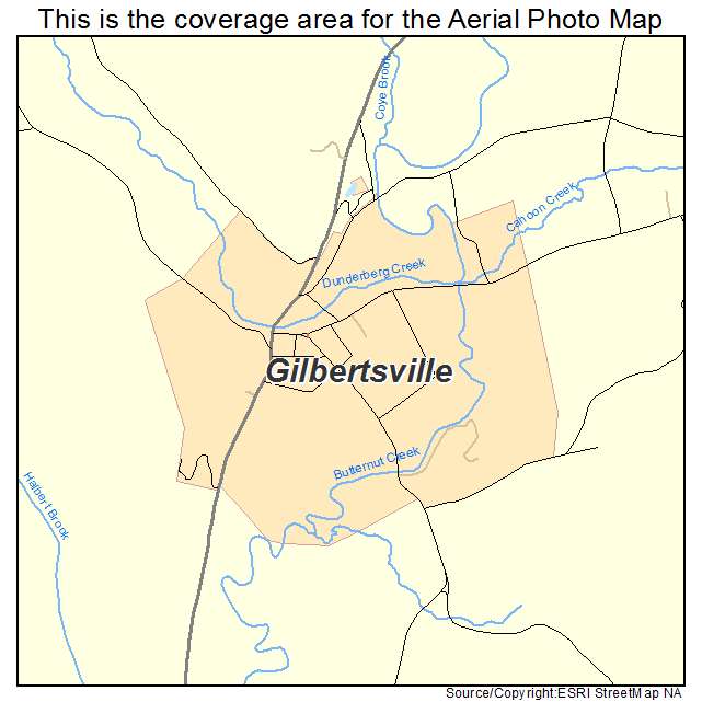 Gilbertsville, NY location map 