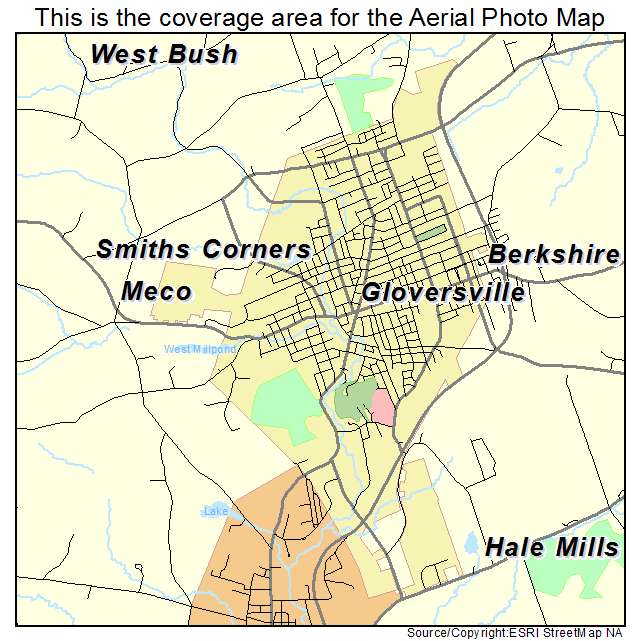 Gloversville, NY location map 