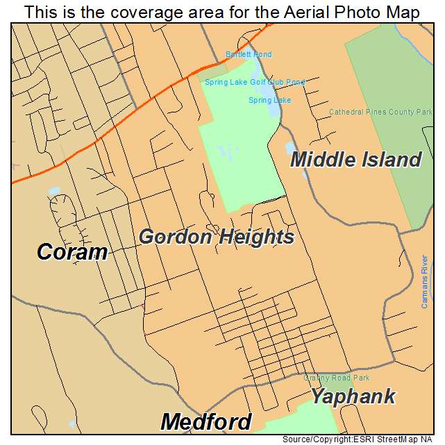 Gordon Heights, NY location map 