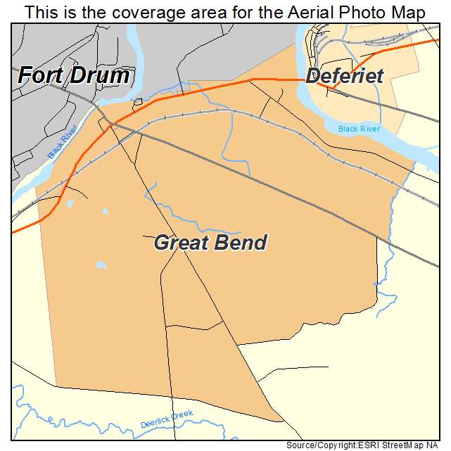 Great Bend, NY location map 
