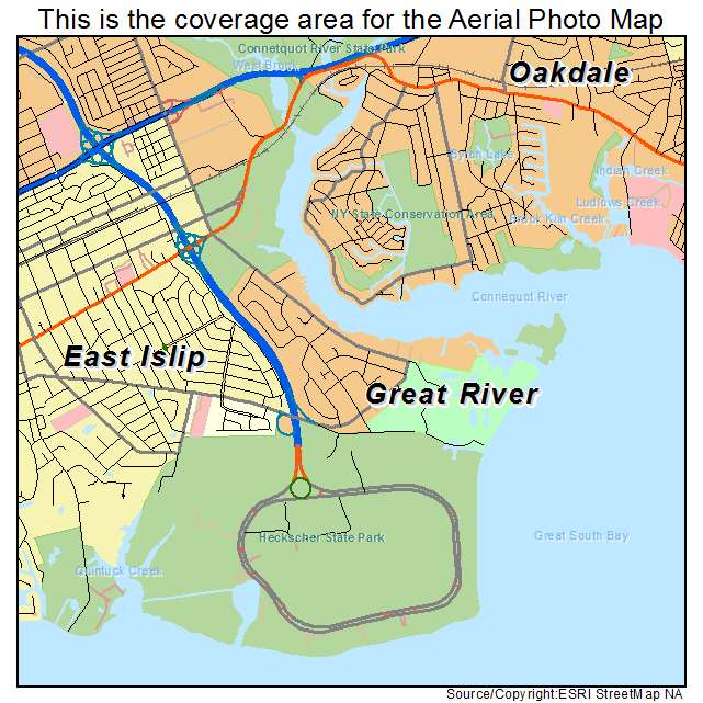 Great River, NY location map 