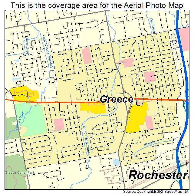 Greece, NY location map 