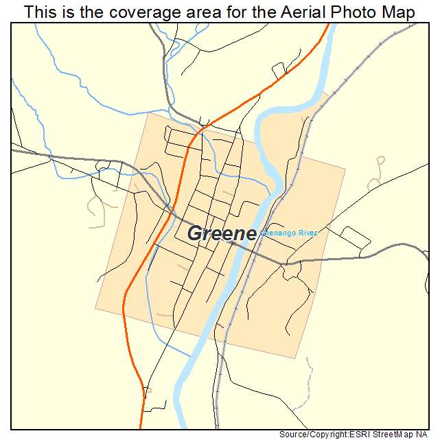 Greene, NY location map 