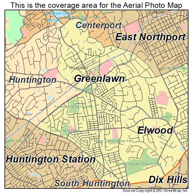 Greenlawn, NY location map 